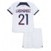 Tanie Strój piłkarski Paris Saint-Germain Lucas Hernandez #21 Koszulka Wyjazdowej dla dziecięce 2023-24 Krótkie Rękawy (+ szorty)